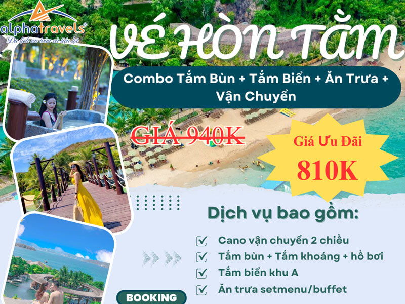 Combo tắm bùn + tắm biển + ăn trưa + vận chuyển